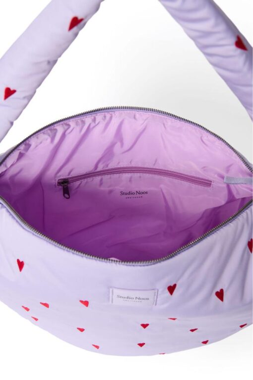 Studio Noos - Puffy Cross Body Bag Purple Hearts – Bild 2