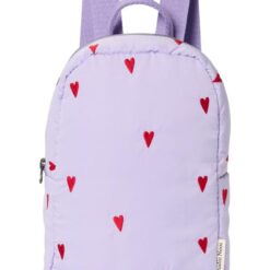 Studio Noos - Puffy Mini Backpack Purple Hearts