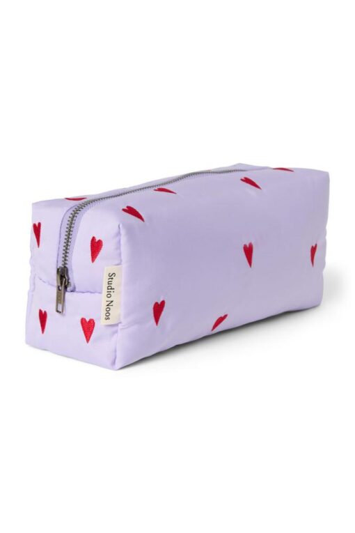 Studio Noos - Puffy Pouch Purple Hearts – Bild 3