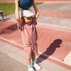 Alternative view of Sproet & Sprout - Terry shorts small stripes