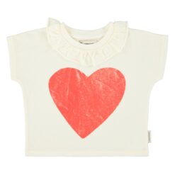 Piupiuchick - T'shirt collar red heart