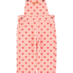 Piupiuchick - Dungarees red hearts allover
