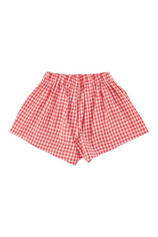 Piupiuchick - Shorts red & ecru checkered – Bild 2