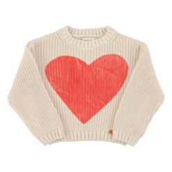 Piupiuchick - Knitted sweater red heart