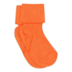 MP Denmark – Cotton rib baby socks Celosia Orange