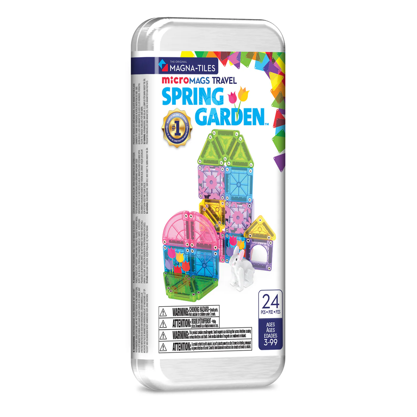 Magna-Tiles - Spring Garden 24 - Piece Travel Set
