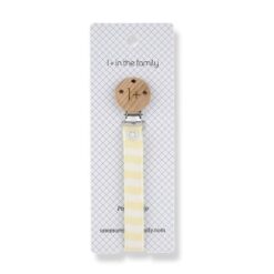 1 + in the family - Aina Pacifier Clip Pastel-Yellow