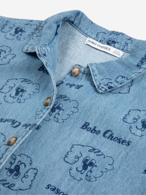 Bobo Choses - Pickle The Dog all over denim shirt – Bild 2