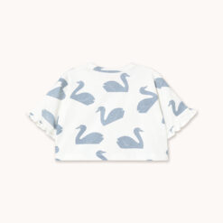 Alternative view of Tinycottons - Big Swans Knitted Crop Tee