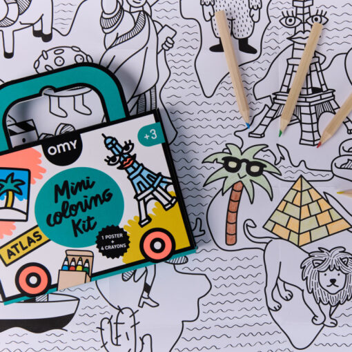 OMY - Mini Coloring Kit Atlas – Bild 2