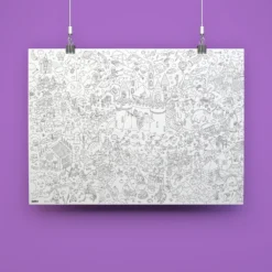 Alternative view of OMY - Magic Ausmalposter