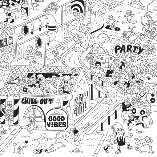 OMY - Surf & Skate Ausmalposter – Bild 2