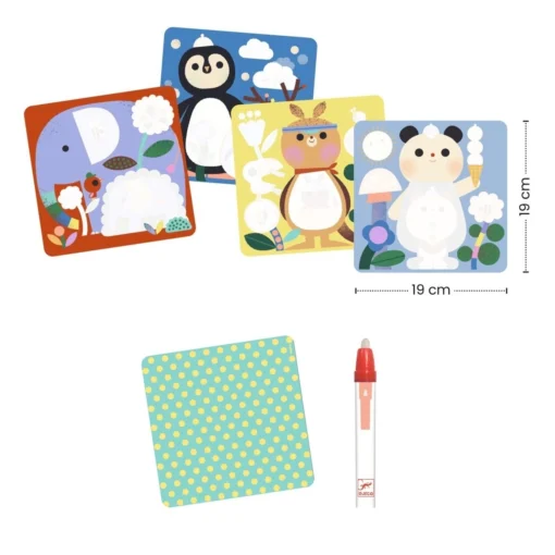 Djeco - Magisches Ausmalen Babytiere aus aller Welt – Bild 4