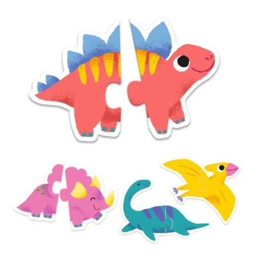 Djeco - Lernspiel: Puzzle duo: Dinos – Bild 3