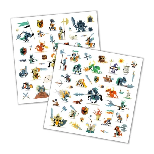 Djeco - Glitzer Stickers Ritter – Bild 2