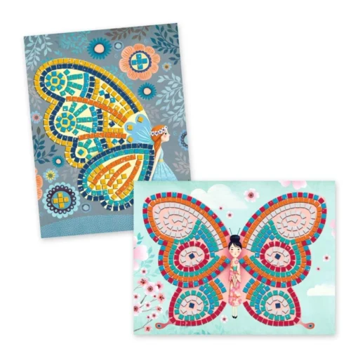 Djeco - Mosaike: Glitzer Schmetterlinge – Bild 3