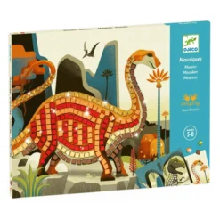 Djeco - Mosaike: Metallische Dinosaurier