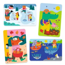 Alternative view of Djeco - Wassermalen 4 Jahreszeiten