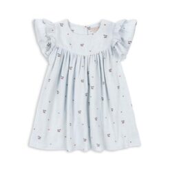 Konges Slojd – Coco Dress Cherry Blue Coeur