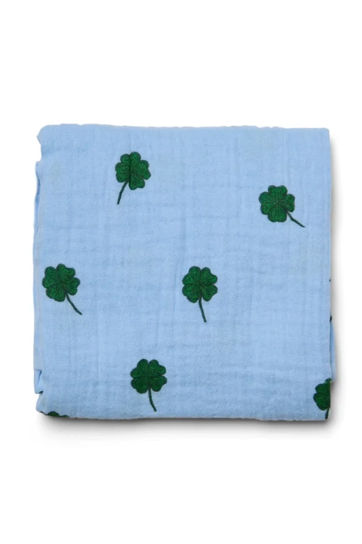 Studio Noos - hellblauem Kleeblatt Swaddle – Bild 2