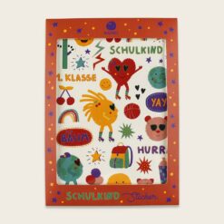 Ava & Yves -  Klebesticker Schulkind Sunny and Friends