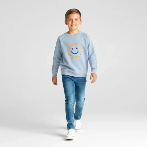 Von Rike - Schulkind Pullover Graublau – Bild 2