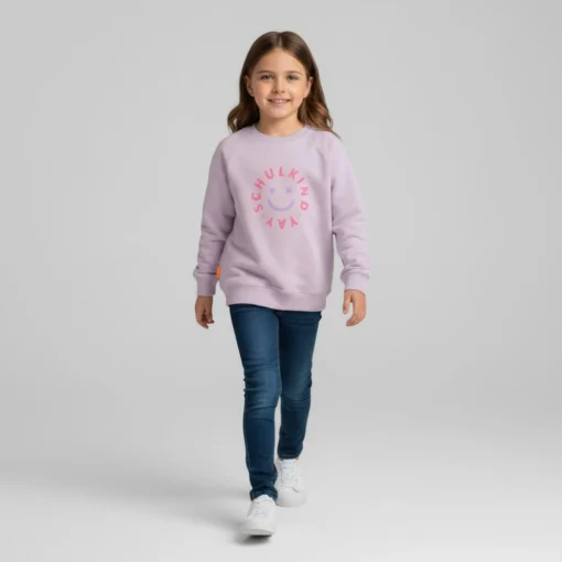 Von Rike - Schulkind Pullover Flieder – Bild 2