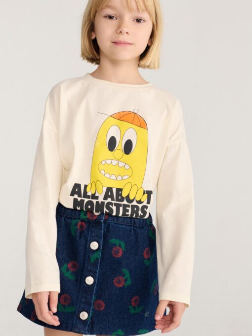 Bobo Choses - Stamp Bloom denim skirt – Bild 3