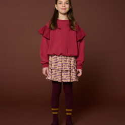 Alternative view of Petit Blush - Sweater Ruffles Garnet