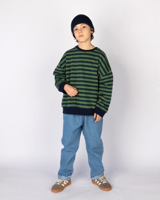 Nixnut - Rel sweater Moss Stripe – Bild 2