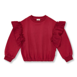 Petit Blush - Sweater Ruffles Garnet