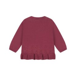 Alternative view of A Tiny Story - Baby Pullover Dark red