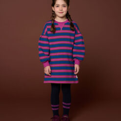 Alternative view of Petit Blush - Tight Stripes Blue/Orchid