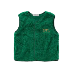 Sproet & Sprout - Loose teddy gilet Deep green