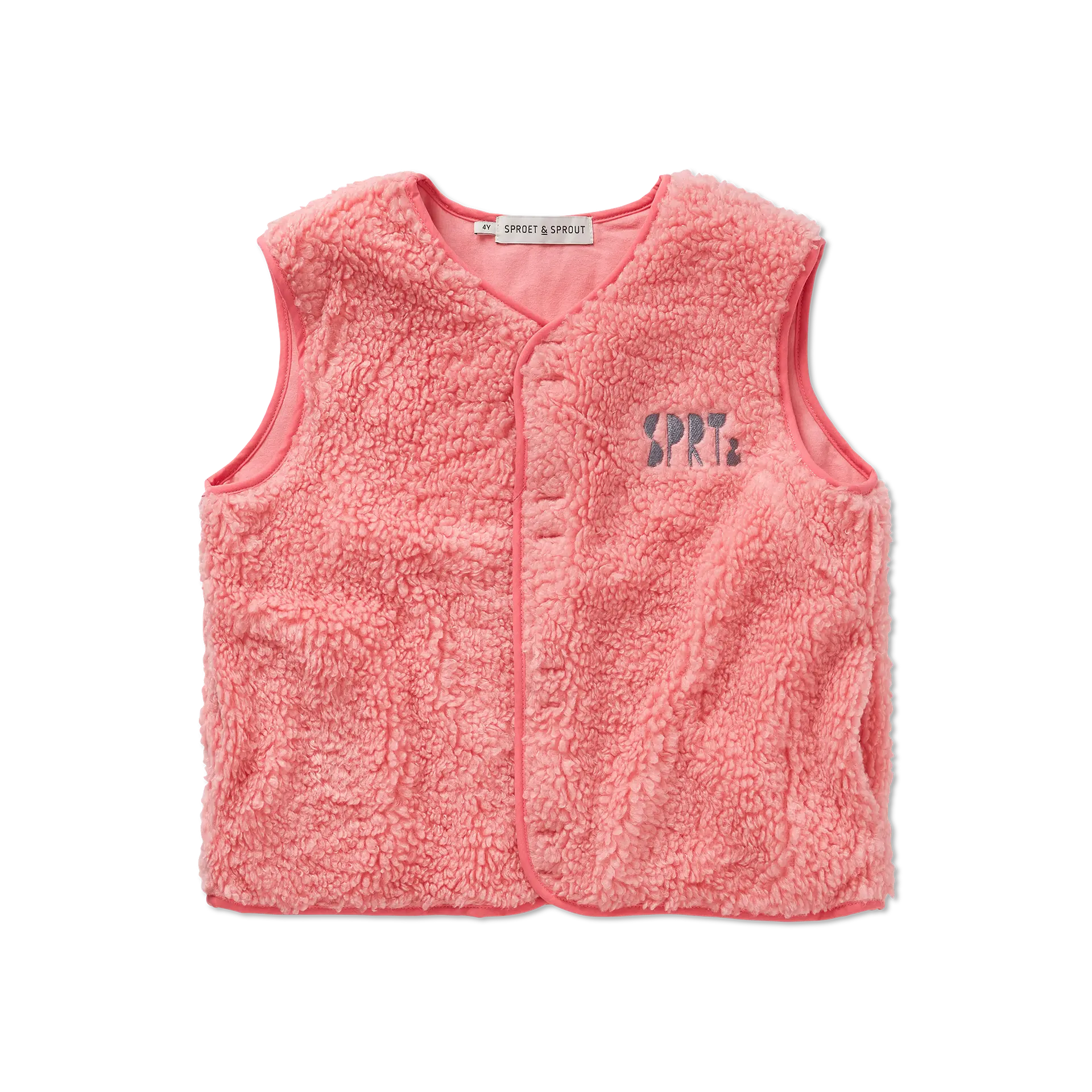 Sproet & Sprout - Loose teddy gilet Bloom