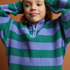 Alternative view of Sproet & Sprout - Sweater stripes mock up zip
