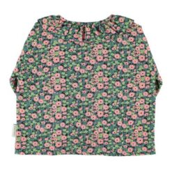 Alternative view of Piupiuchick - Blouse green multicolor flowers