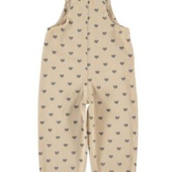 Alternative view of Piupiuchick - Dungarees beige black hearts