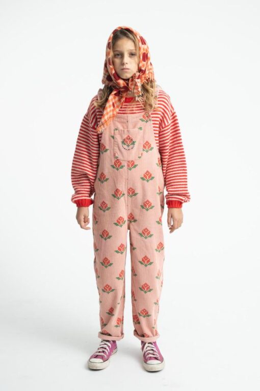 Piupiuchick - Dungarees pink big flowers – Bild 3