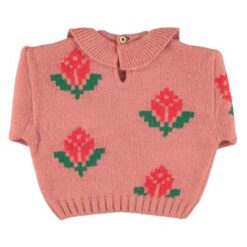 Alternative view of Piupiuchick - Jacquard sweater flowers