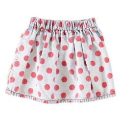 Alternative view of Piupiuchick - Short skirt denim red dots