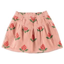 Alternative view of Piupiuchick - Short skirt pink big flowers