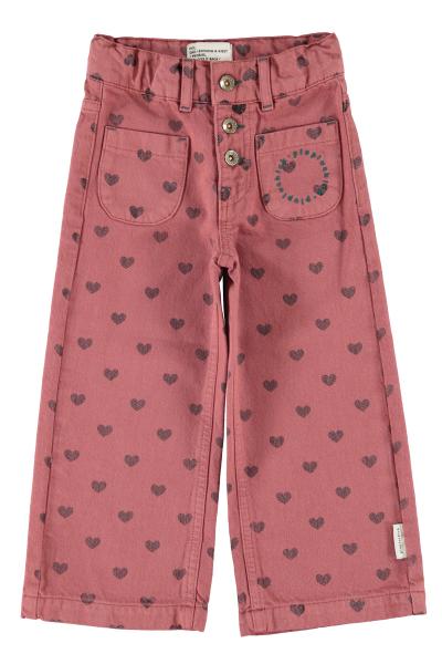 Piupiuchick - Flare trousers black hearts