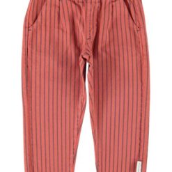 Piupiuchick - Trousers bordeaux black stripes