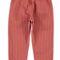 Alternative view of Piupiuchick - Trousers bordeaux black stripes