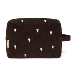Studio Noos - Teddy Toiletry Bag Chocolate Hearts