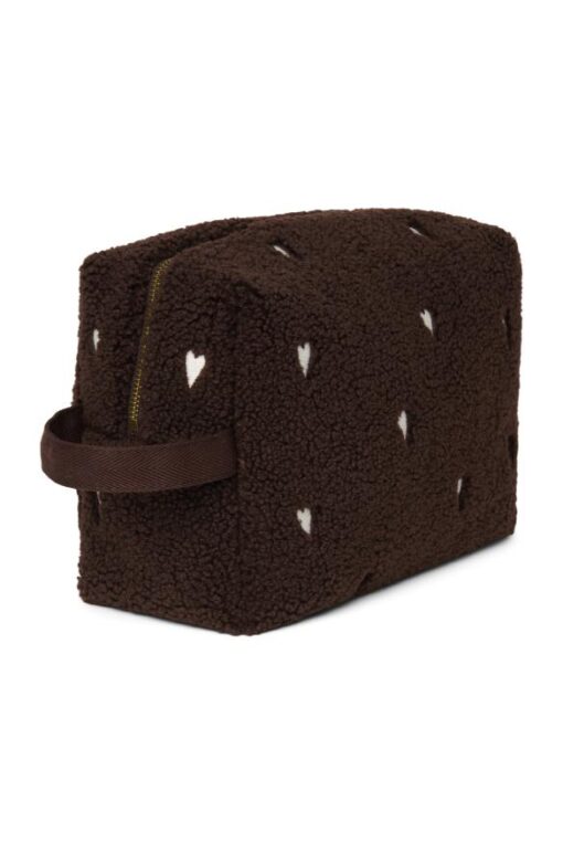 Studio Noos - Teddy Toiletry Bag Chocolate Hearts – Bild 2