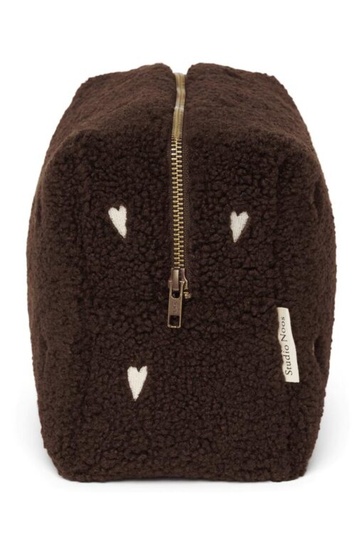Studio Noos - Teddy Toiletry Bag Chocolate Hearts – Bild 3