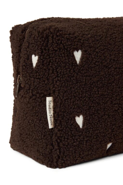 Studio Noos - Teddy Toiletry Bag Chocolate Hearts – Bild 5