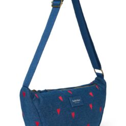Alternative view of Studio Noos - Denim Adult Fanny Pack Dark Blue Red Hearts